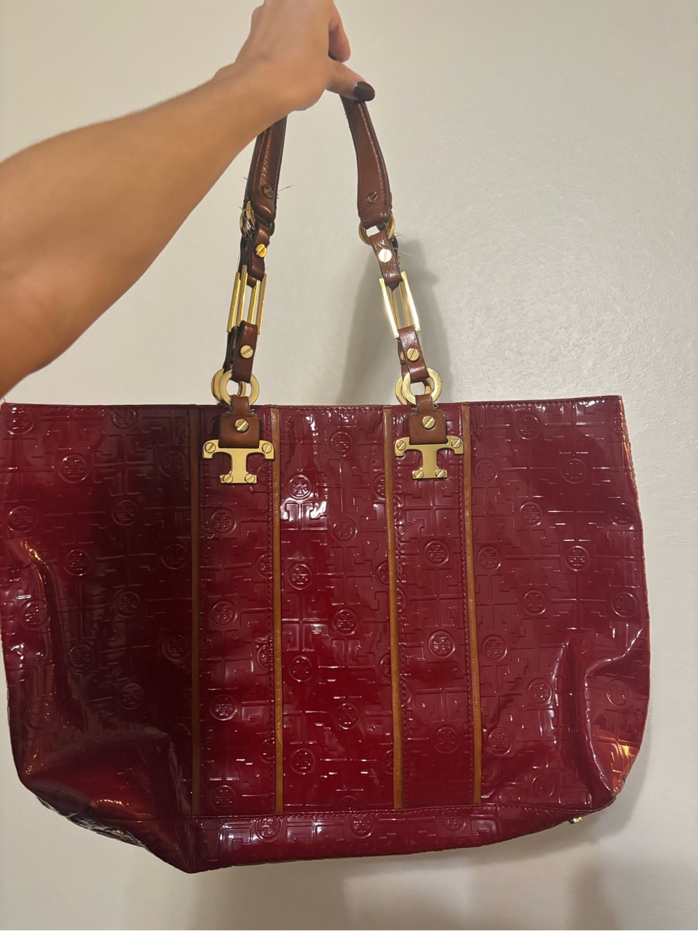 Tory Burch Red Tote Hand bag